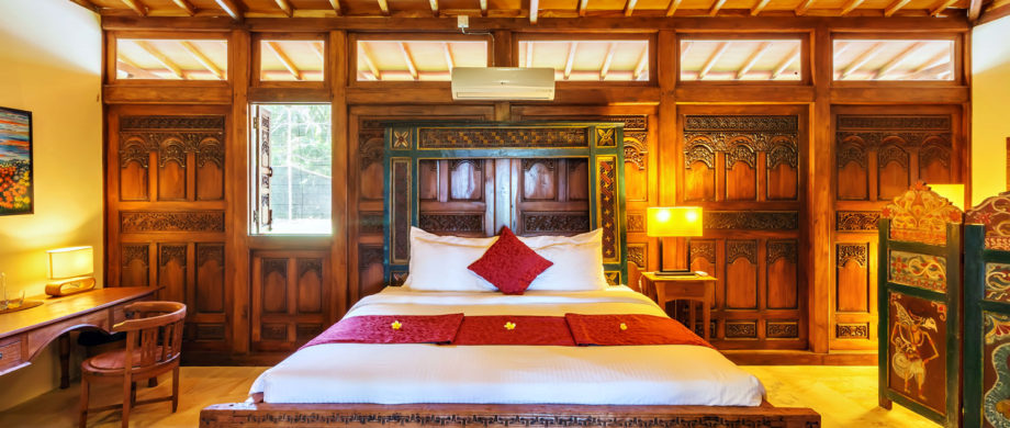 Luxurious bedroom for Balinese vacation in Villa Saraswati at Citakara Sari Estate